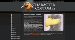 Desktop Screenshot of charactercostumes.net.au